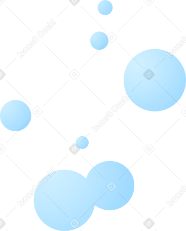 blue bubbles Illustration in PNG, SVG