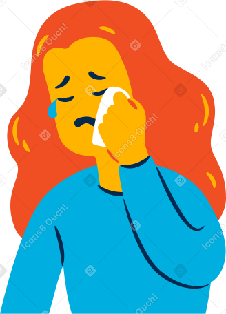 the crying woman PNG、SVG