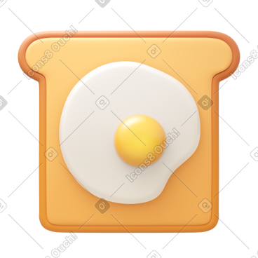 Sandwich with fried egg PNG, SVG