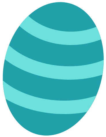 easter egg with lines pattern PNG、SVG