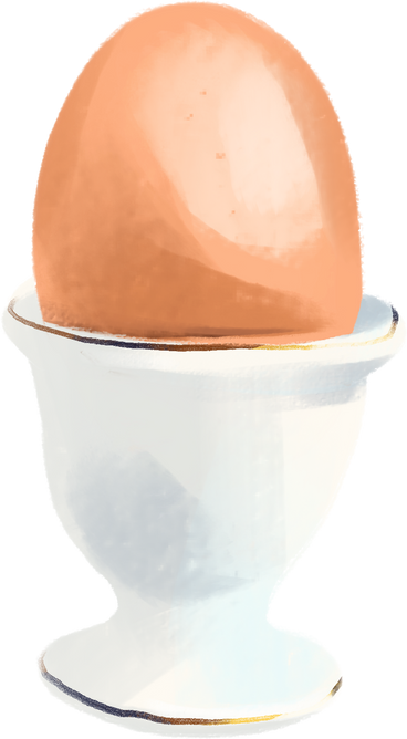 Egg in a stand PNG, SVG