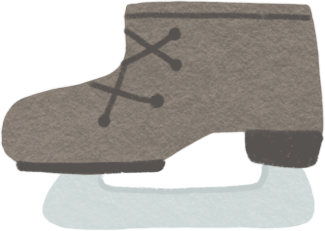 skates grey Illustration in PNG, SVG