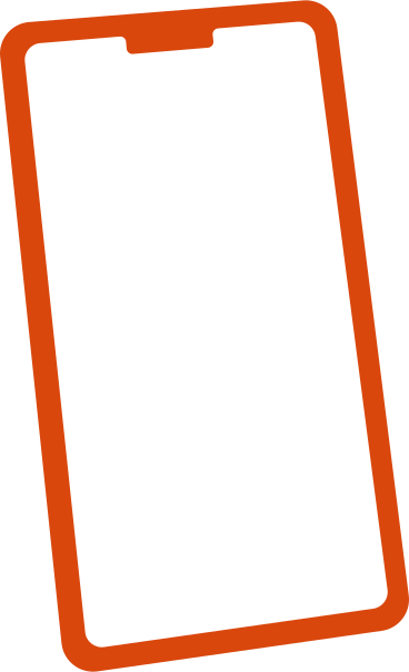 주황색 스마트폰 PNG, SVG