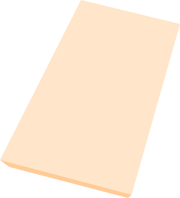 Tavolo rettangolare beige vista dall'alto PNG, SVG