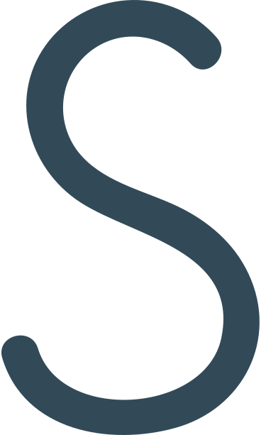 S azul oscuro PNG, SVG