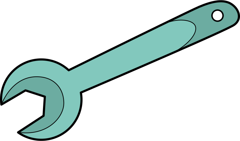 wrench Illustration in PNG, SVG