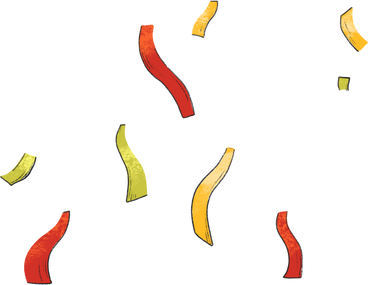 Colored confetti PNG, SVG