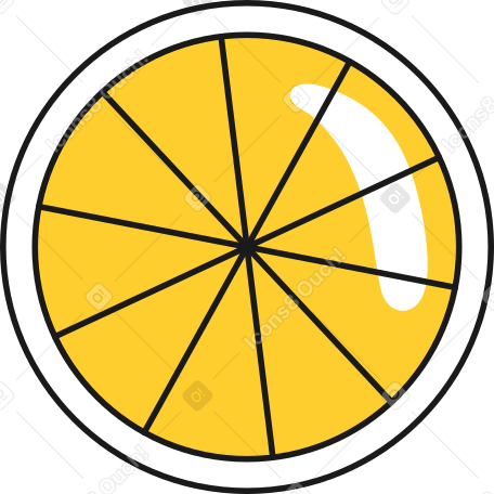 slice of citrus Illustration in PNG, SVG