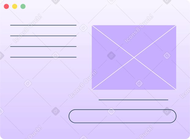 purple browser window Illustration in PNG, SVG