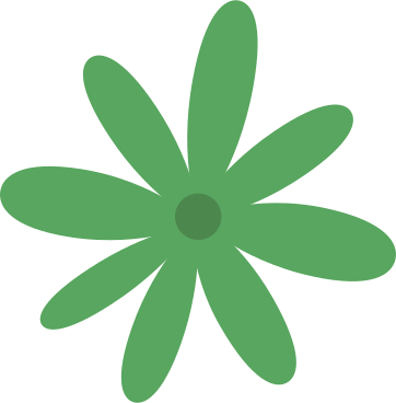 зеленый цветок в PNG, SVG