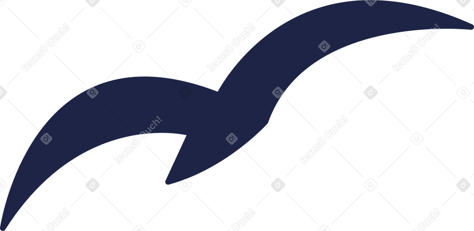 seagull line Illustration in PNG, SVG