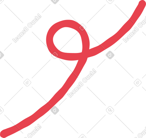 twisted line PNG, SVG