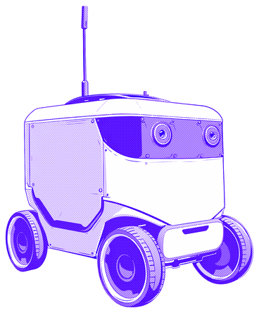 Robot de livraison PNG, SVG