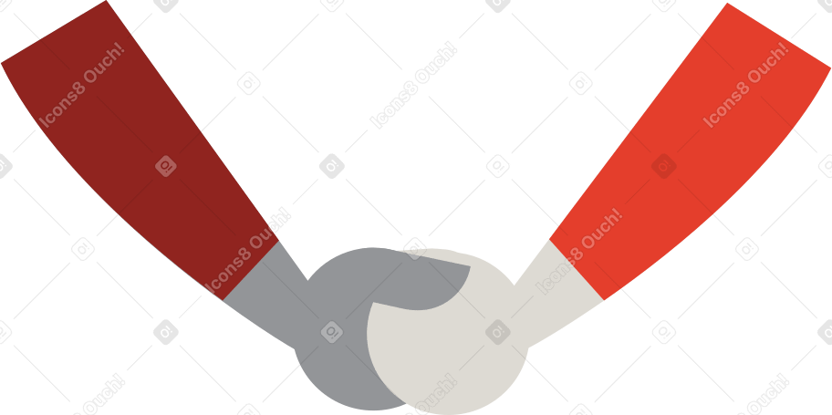 handshake Illustration in PNG, SVG