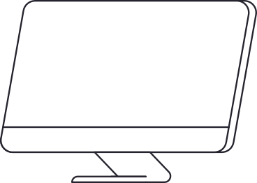 computer monitor white PNG, SVG