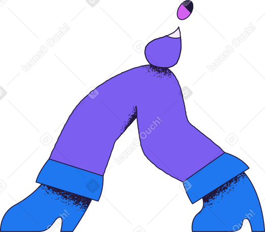 walking person Illustration in PNG, SVG