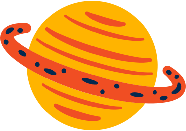 planet animated illustration in GIF, Lottie (JSON), AE