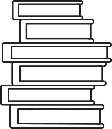 스택에 여섯 권의 책 PNG, SVG