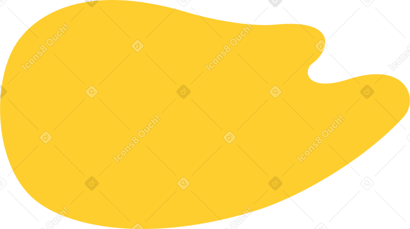 yellow abstract shape Illustration in PNG, SVG