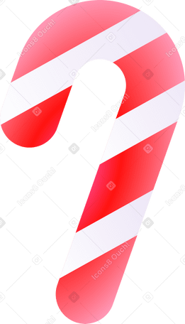 striped candy cane PNG, SVG