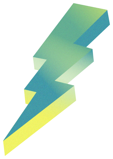 green lightning bolt PNG, SVG
