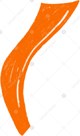Оранжевая лента конфетти в PNG, SVG