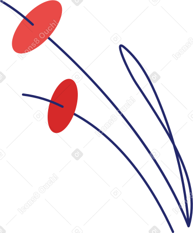 flower Illustration in PNG, SVG