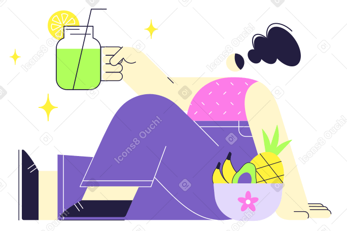 Fruit smoothie Illustration in PNG, SVG