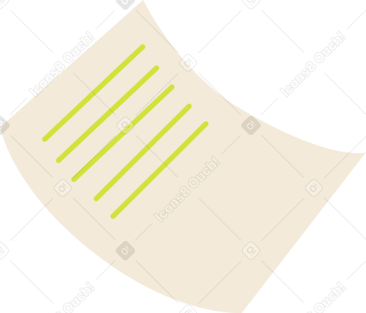 Feuille de papier avec des lignes PNG, SVG