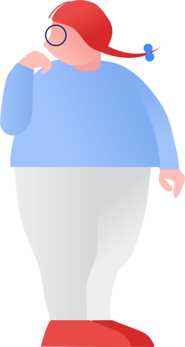 fat girl standing PNG, SVG