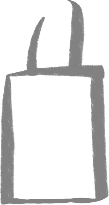 Kleine graue einkaufstasche PNG, SVG