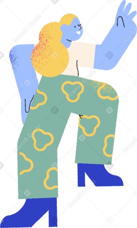 girl hand up PNG, SVG