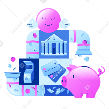 Financial transactions and savings PNG, SVG