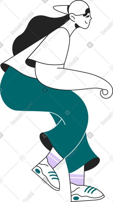 坐在帽子里的女孩 PNG, SVG