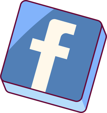 blue facebook icon PNG, SVG