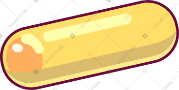 Yellow big pills PNG, SVG