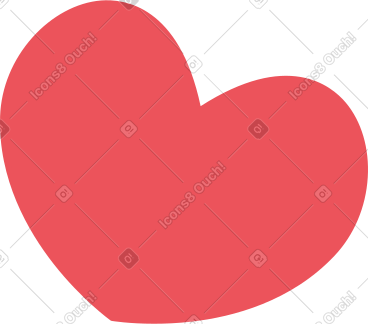 Red heart PNG, SVG