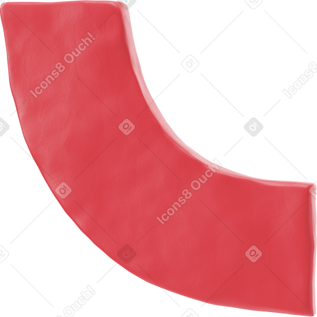 3D Arm in red sleeve PNG, SVG