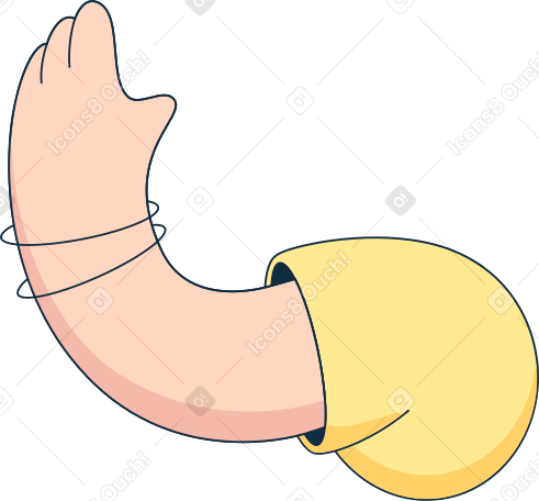 body in yellow t-shirt Illustration in PNG, SVG