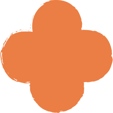 Orange quatrefoil в PNG, SVG