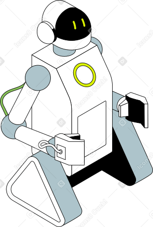 Робот-помощник в PNG, SVG