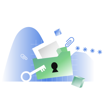 Information security and data protection animated illustration in GIF, Lottie (JSON), AE