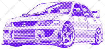 三菱 lancer evo 正面图 PNG, SVG