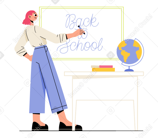 Back to school writing on board PNG, SVG