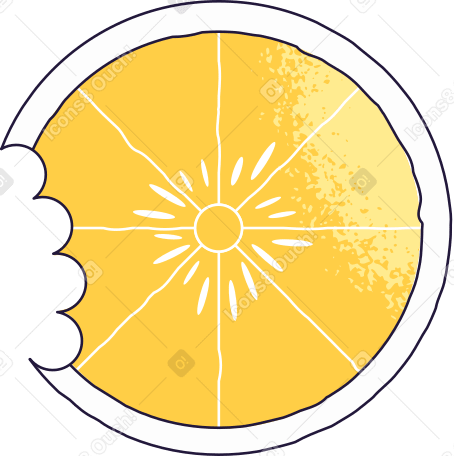 bitten lemon PNG, SVG