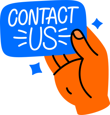 lettering contact us with hand text animated illustration in GIF, Lottie (JSON), AE