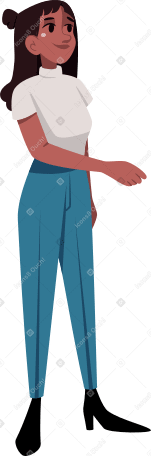 woman reached out her hand PNG, SVG