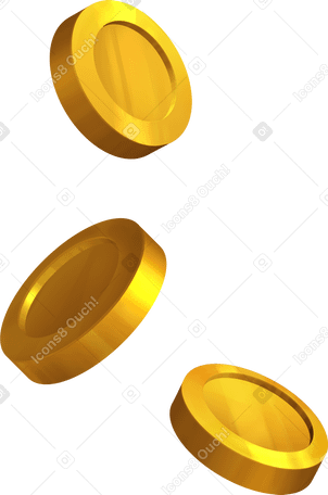 golden coins PNG, SVG