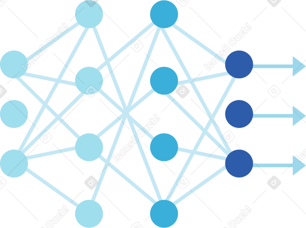 neural network diagram PNG, SVG