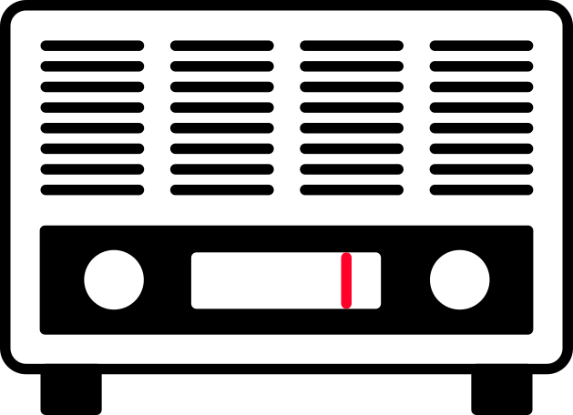 radio Illustration in PNG, SVG